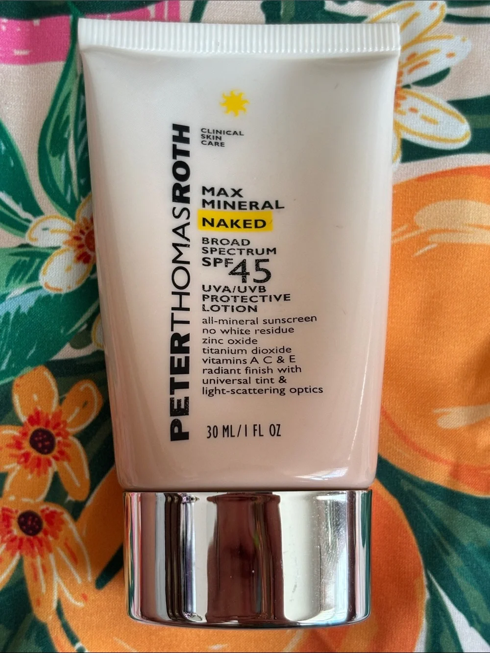 Peter Thomas Roth Max Mineral Naked SPF 45 Sunscreen Universal Tint Lotion